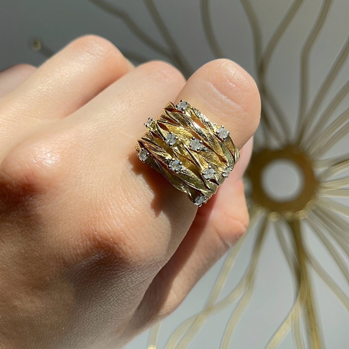 Marisse – Bague de estilo vintage com brilho sutil