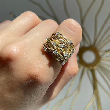 Marisse – Bague de estilo vintage com brilho sutil