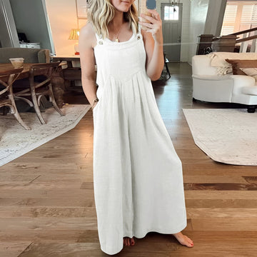 Chloe - Macacão elegante com perna larga para mulheres
