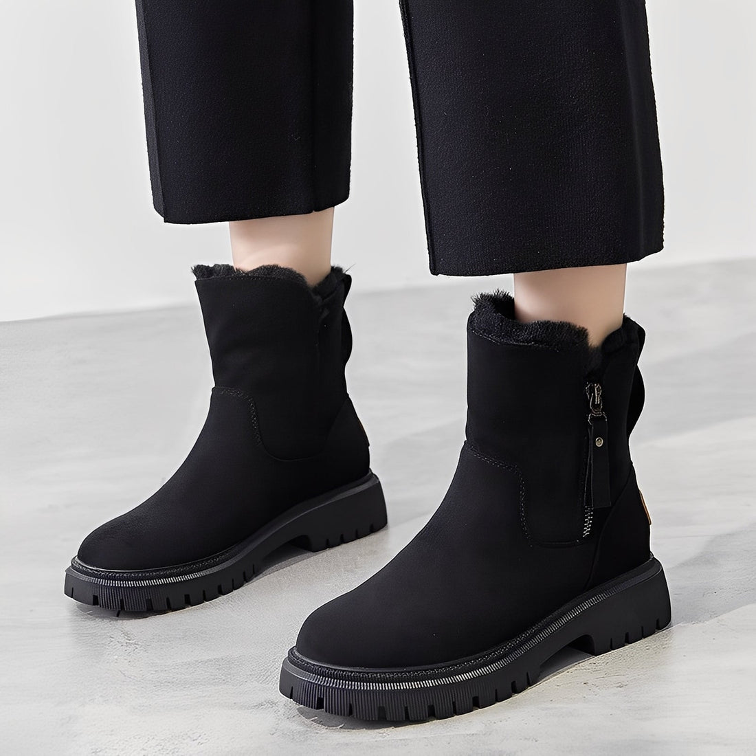 Raschelle - Elegante, leve, com forro de lã, botas para mulheres