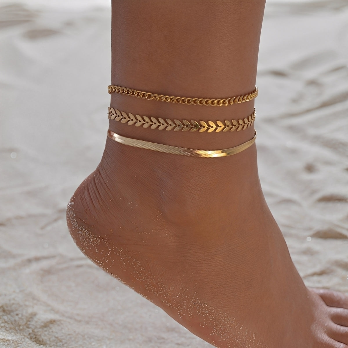 Odelia – Bracelete de tornozelo dourado elegante