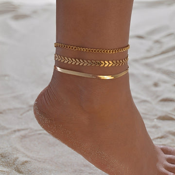 Odelia – Bracelete de tornozelo dourado elegante