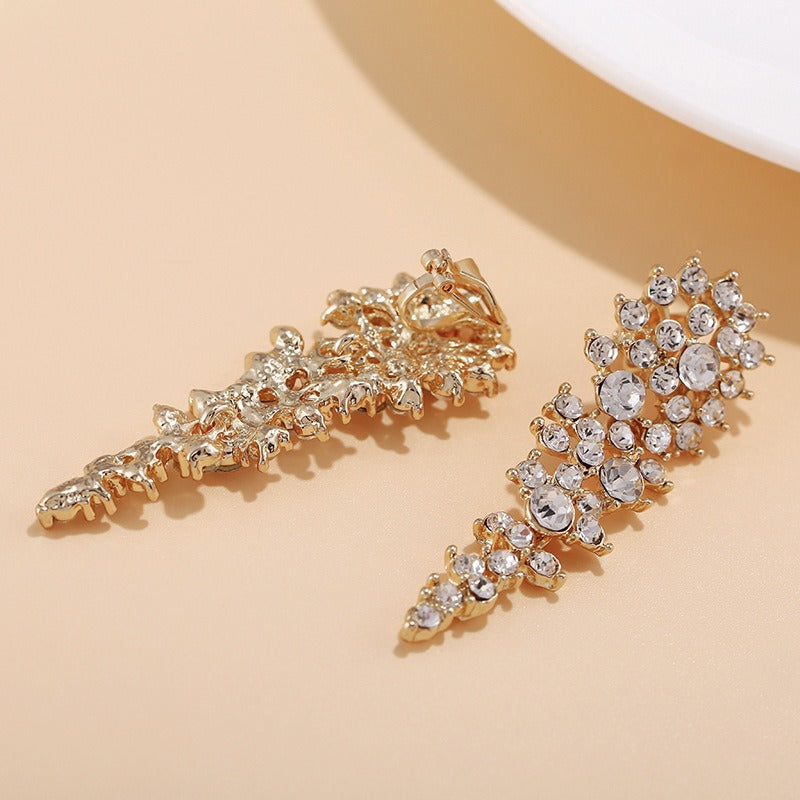 Eloise – Brincos clip com strass sem perfuração