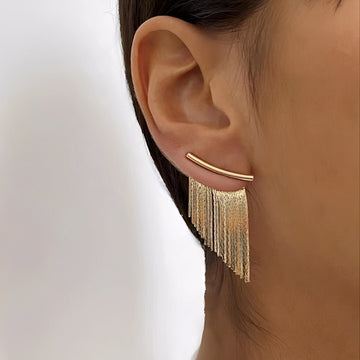 Claire – Brincos vintage em ouro com veludo