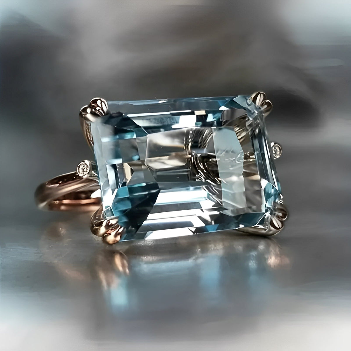 Yvaine – Bague vintage azul