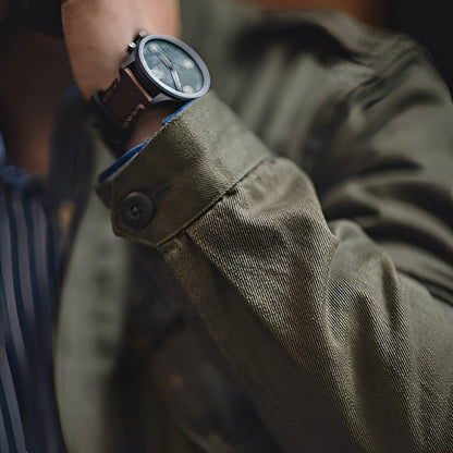 Arnold - Clássica Jaqueta Lavada com Bolsos para Homens