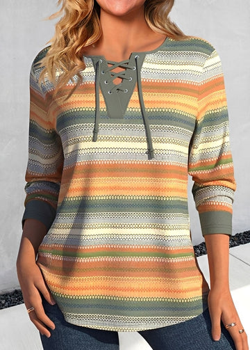 Rachael - Camisa Estilosa de Manga Longa