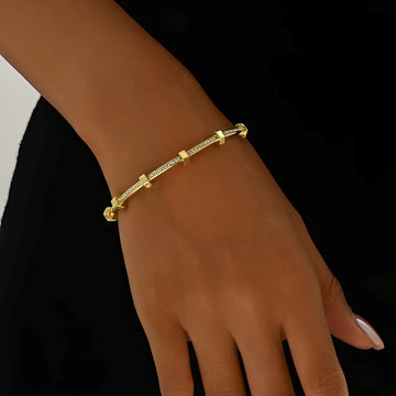 Amy – bracelete dourado brilhante