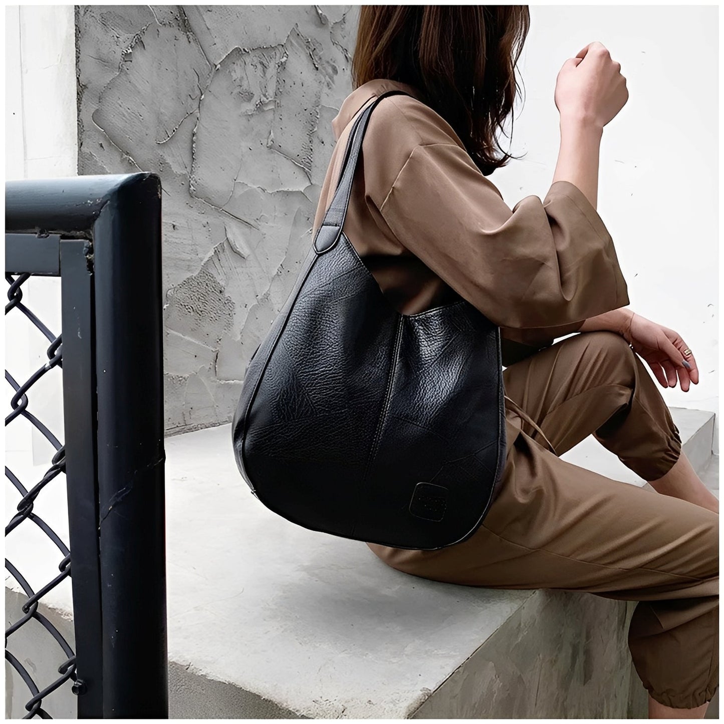 Charlotte - Set aus Taschen aus Vintage-Leder