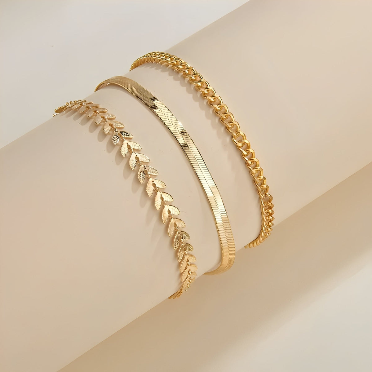Odelia – Bracelete de tornozelo dourado elegante