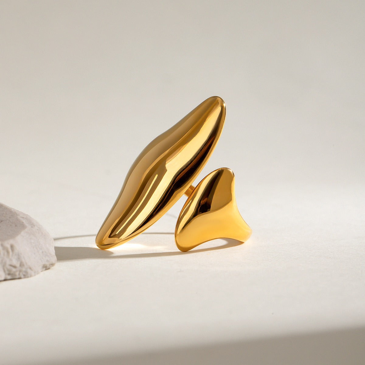Apolline – Bague sculptural aberto