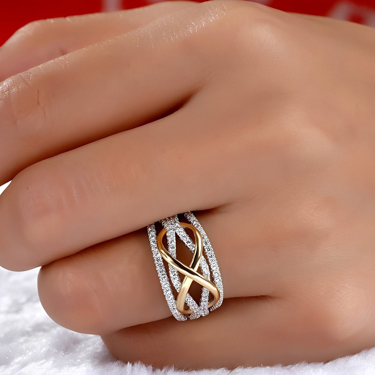Inaya – Bague símbolo do infinito elegante para mulheres