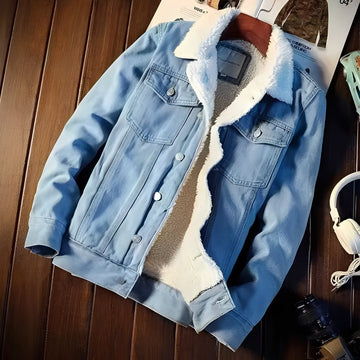 Robbie - Clássica Jaqueta de Lã Denim para Homens