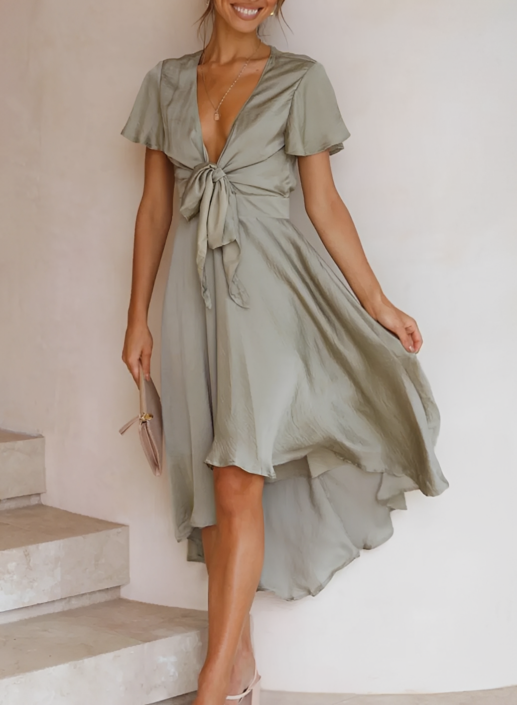 Ellia - Vestido elegante assimétrico para mulheres