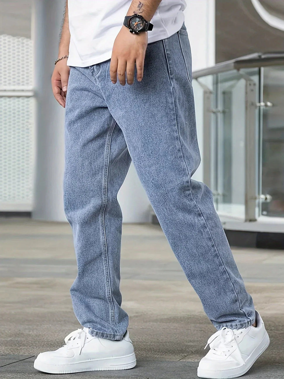 Eddie - Jeans slim fit estiloso para homens