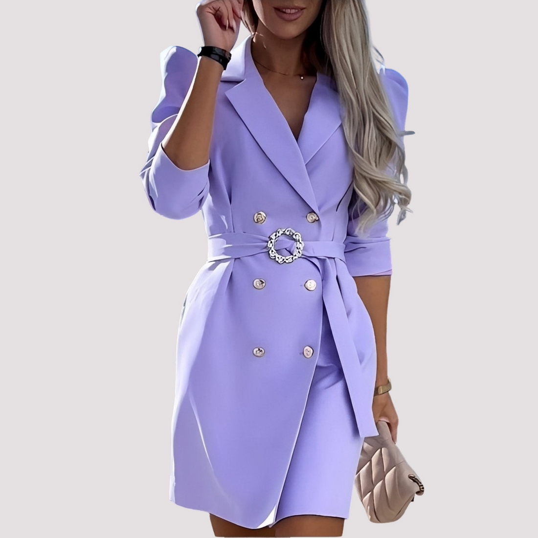 Maisie - Vestido Blazer Formal com Cinto