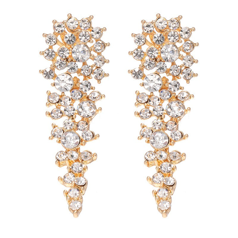 Eloise – Brincos clip com strass sem perfuração