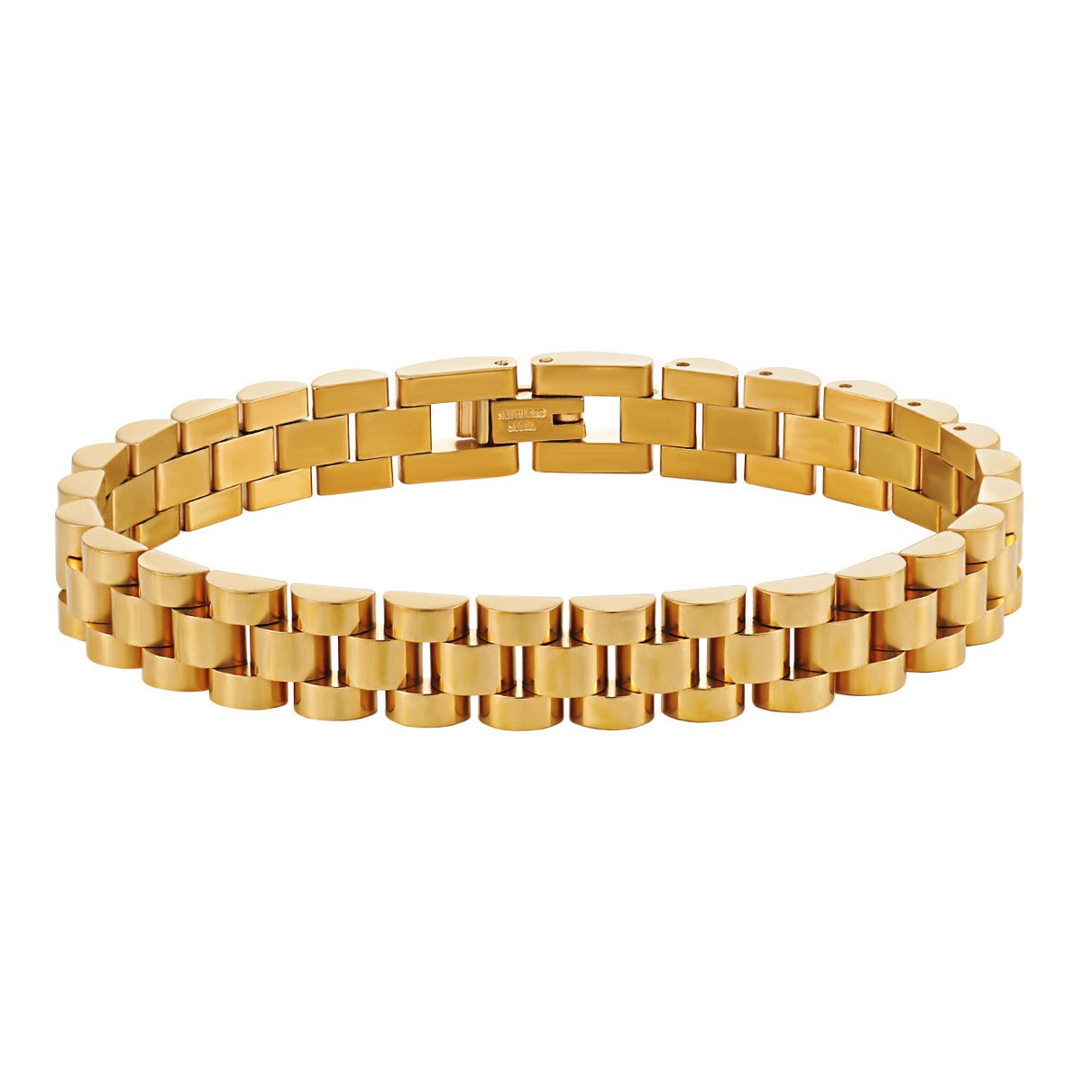 Bianca – Bracelete em corrente cubana estilo relógio