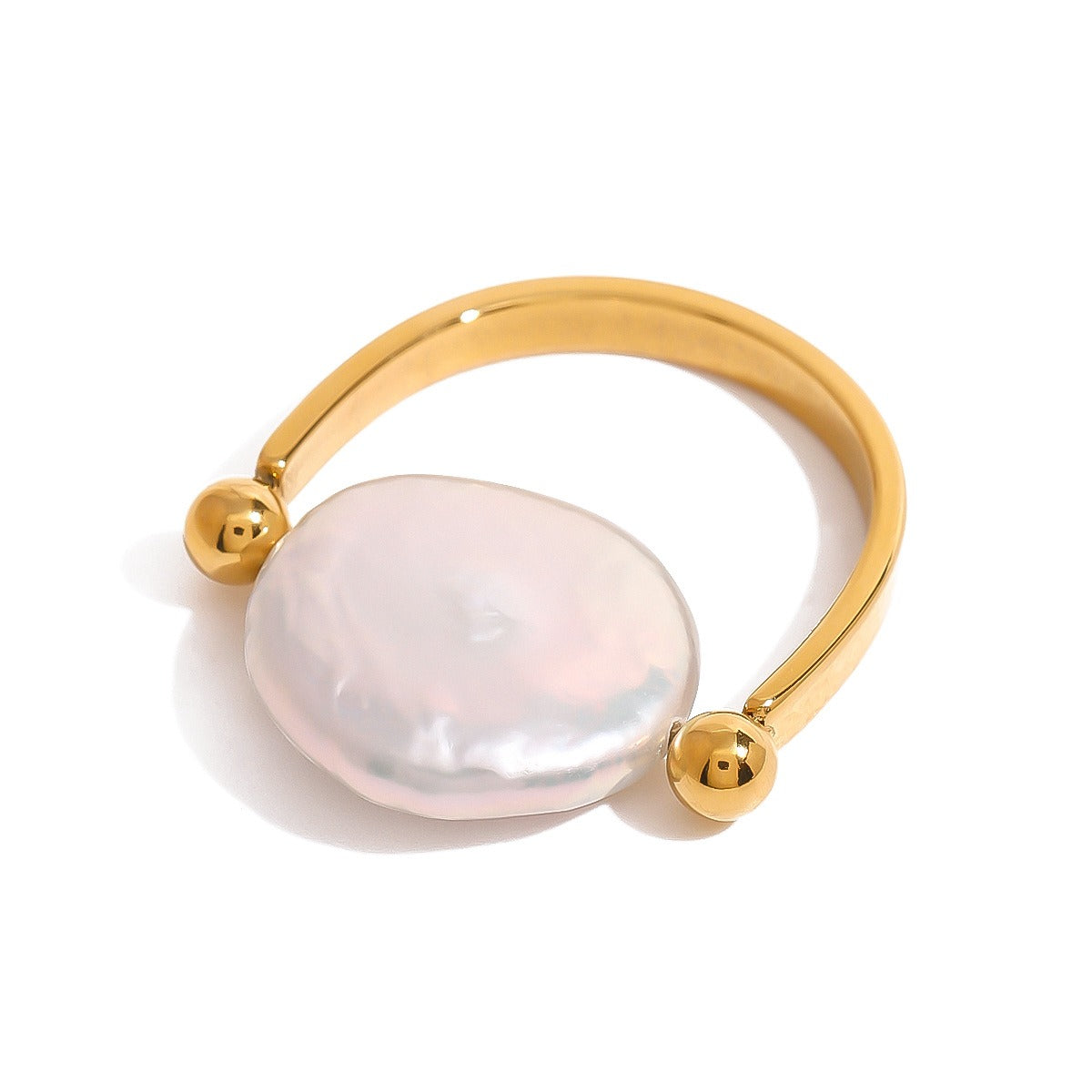 Sabby – Bague reversível em pérola barroca