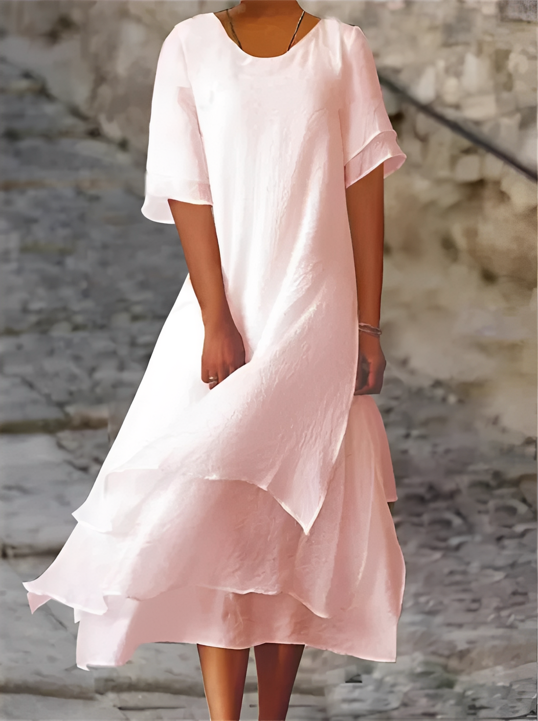 Tianna - Vestido longo confortável e solto para mulheres