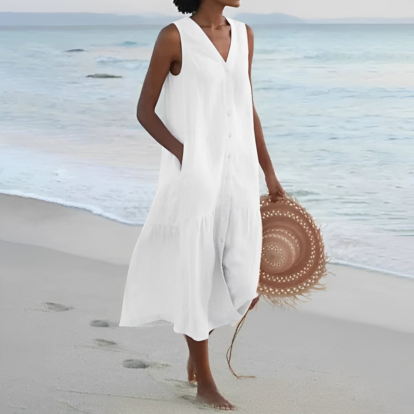 Jana – Vestido de Verão com Abotoamento