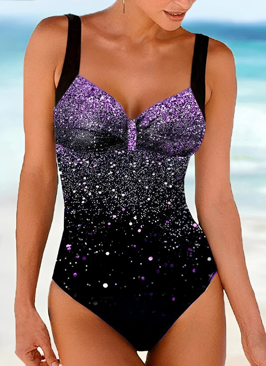 Karen - Moda praia de biquíni push-up elegante para mulheres