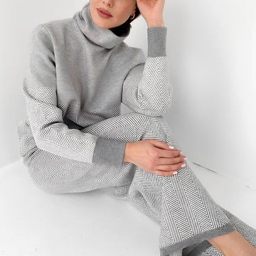 Milly - Conjunto Casual de Dois Peças em Fleece para Mulheres