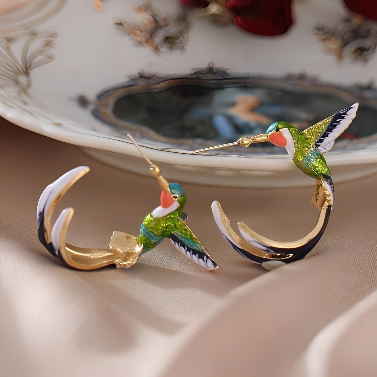 Wendy – Crioulos de colibri esmaltados vintage