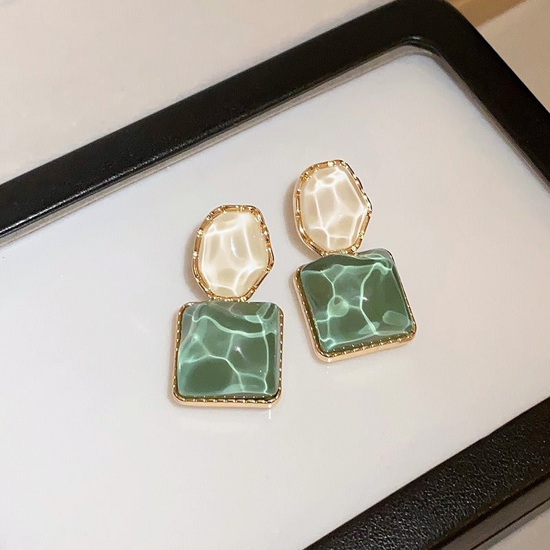 Lianne – Brincos geométricos esmaltados
