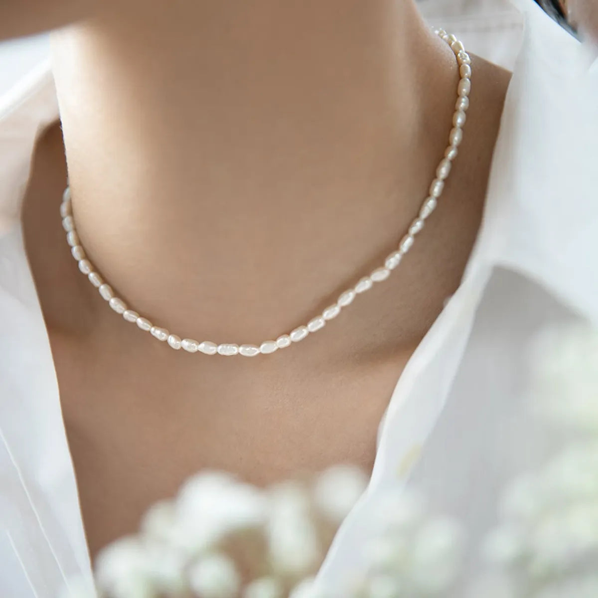 Olivia – Colar elegante em pérolas