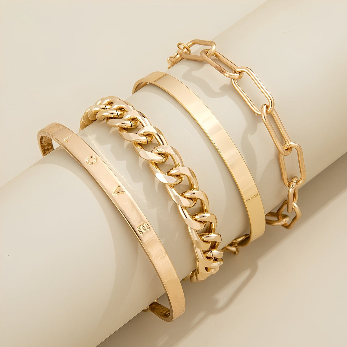 Elari – Conjunto de 4 braceletes elegantes para pulso