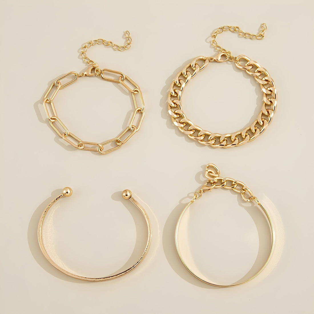 Elari – Conjunto de 4 braceletes elegantes para pulso