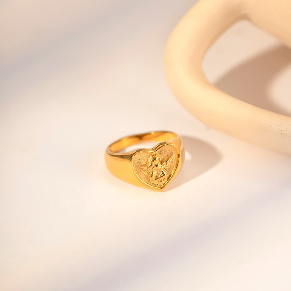 Oriane – Bague coração alta elegância