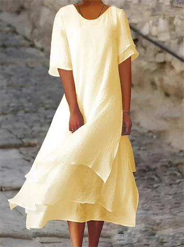 Tianna - Vestido longo confortável e solto para mulheres