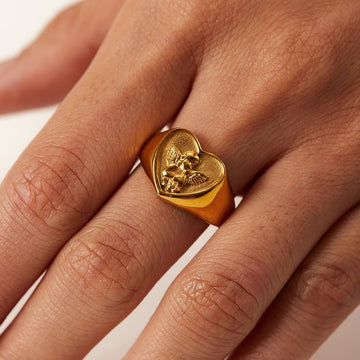 Oriane – Bague coração alta elegância