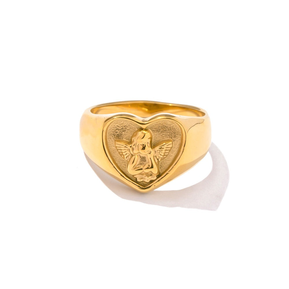 Oriane – Bague coração alta elegância