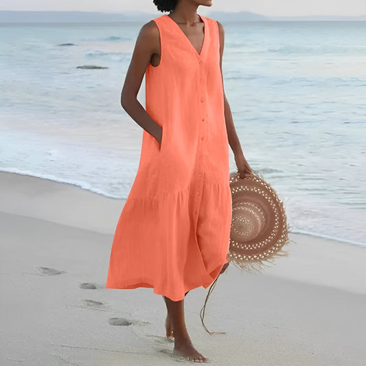 Jana – Vestido de Verão com Abotoamento