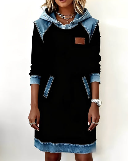 Catherine - Vestido com Capuz Elegante com Bolsos para Mulheres