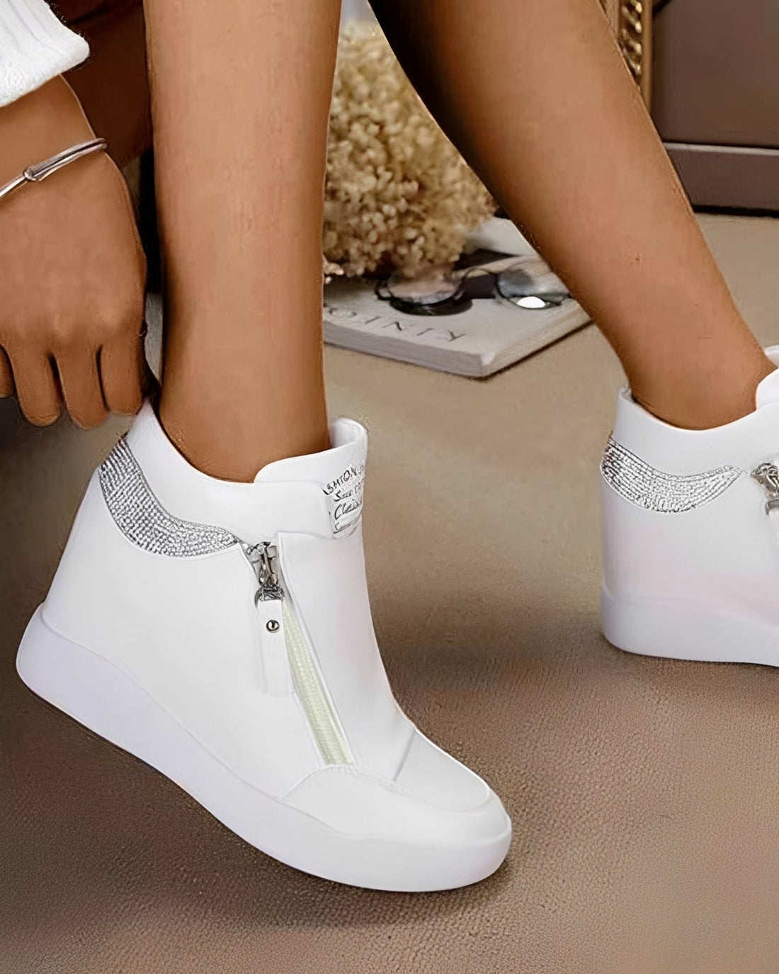 Vanessa - Sapatos de Salto Alto com Plataforma Estilosos