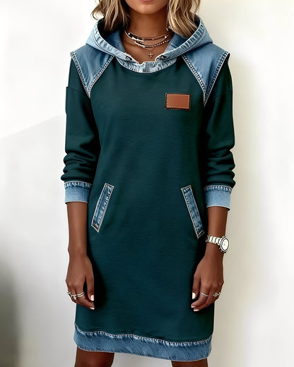 Catherine - Vestido com Capuz Elegante com Bolsos para Mulheres