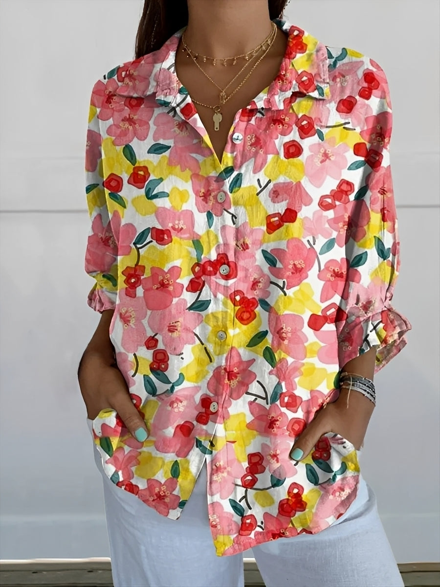 Roxanne - Camisa elegante com botões para mulheres