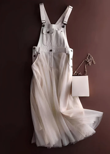 Chrissy - Vestido patchwork elegante de tule para mulheres