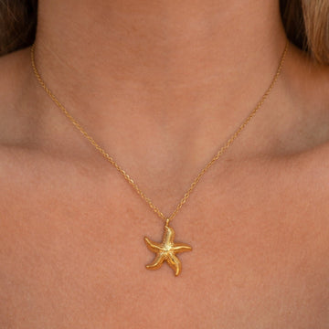 Colar Estrela do Mar Dourada