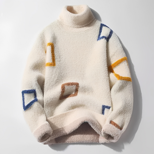 Clarks - Camisola de gola alta de lã para homem