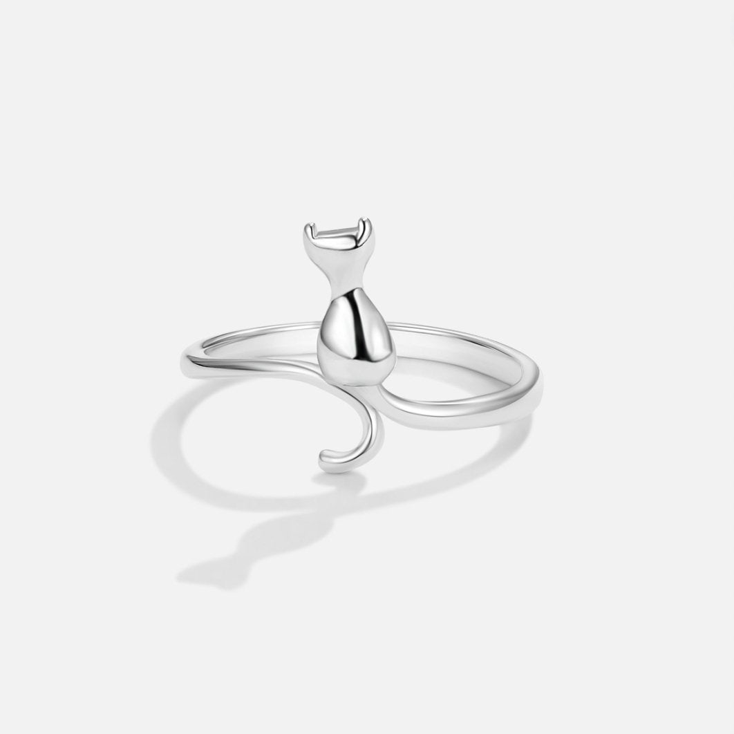 Mindy – Bague chat em prata mística