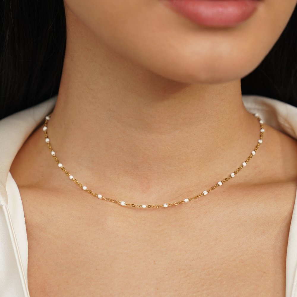 Mila – Colar com pérolas brancas