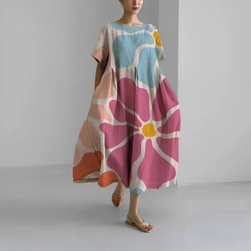 Naomi - Vestido boho maxi com flores, perfeito para a primavera
