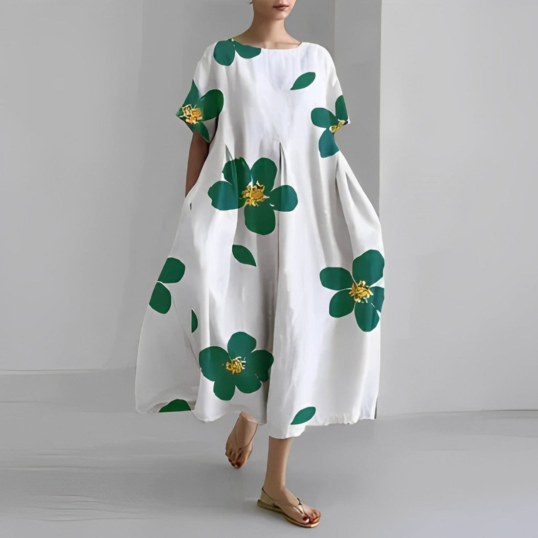Naomi - Vestido boho maxi com flores, perfeito para a primavera