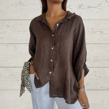 Madison - Elegant blouse, with a classic design and buttons