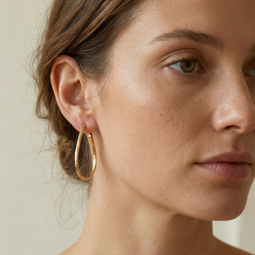 Livia – Argolas elegantes douradas vintage